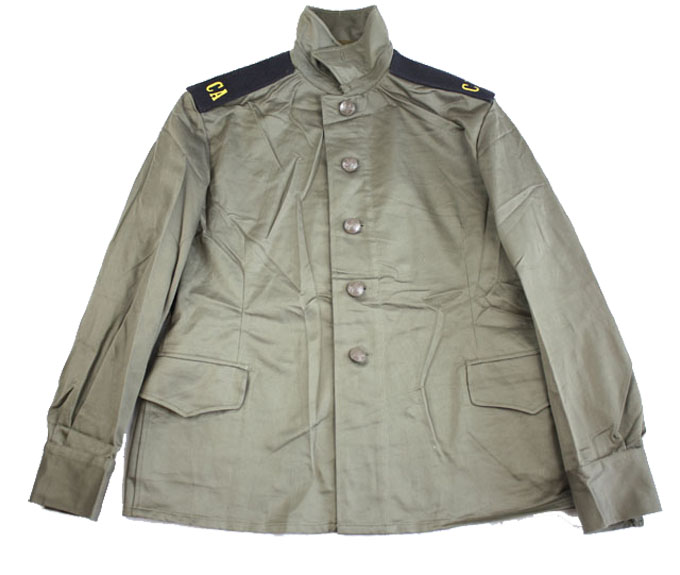 Russian (Badged) Uniform Jacket  Cotton Mix with High Button Close & Waist Pockets 